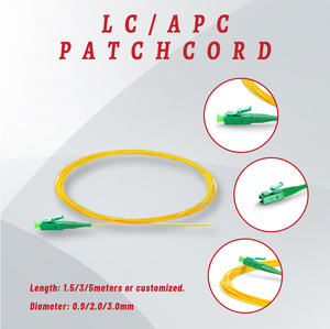 Simplex SM LC/APC-LC/APC Fiber Patchcord for FTTH 1260-1650nm Frequency Range 3-Year Warranty Model APT-P0006 - Product Image 2