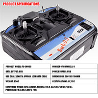 Simulateur de vol RC, contrôleur USB, émetteur 6 canaux pour PC, entraînement au pilotage, modèle de boutique, lot en carton en vrac