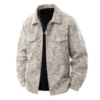 Blouson Bomber Vintage en Toile à Manches Longues pour Homme, Vêtement Décontracté en Polyester, Tenue de Travail pour Jeunes, Commerce International Transfrontalier
