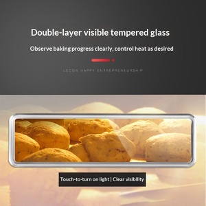 <span class=keywords><strong>Four</strong></span> de cuisson commercial électrique et à gaz à <span class=keywords><strong>double</strong></span> plateau grande capacité à commande mécanique pour pain, pizza, gâteau - Product Image 2