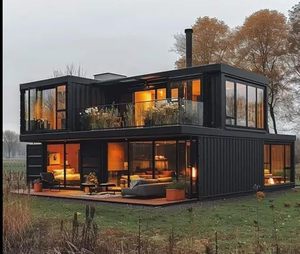 Contenedor Cafetería de Lujo Personalizado de 40 pies, Casa Prefabricada de 2 Pisos, Barbería y Tienda de Ropa, Villa Modular para Alquilar y Reventa - Product Image 2