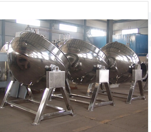 Nhà máy cung cấp thực phẩm nấu ăn máy trộn 400L đôi trọng ấm đun nước Gas sưởi ấm tự động - Product Image 5