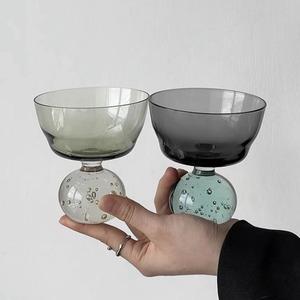 Tasse en verre à cocktail personnalisée de 100ml avec base sphérique - Product Image 1