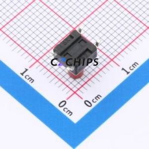 TS669TP 250gf-HT Tactile Switch SMD-4P,6x6mm Switch Single Pole Single Throw Round Button 2.5N Vertical Mount - Product Image 2