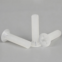 Vis à tête fraisée en PVDF M2 M3 M4 M5 M6 M8 M10 M12, vis de machine en plastique Phillips