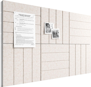 Panneaux acoustiques muraux en feutre rainuré personnalisés, vente en gros, panneau d'affichage écologique, réduction du bruit, décoration murale pour la maison - Product Image 1
