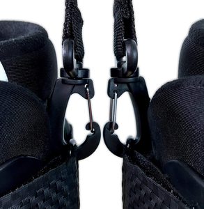 Sangle <span class=keywords><strong>de</strong></span> transport réglable noire en polyester et plastique durable avec boucle auto-agrippante pour chaussures <span class=keywords><strong>de</strong></span> <span class=keywords><strong>ski</strong></span> et snowboard - Product Image 5