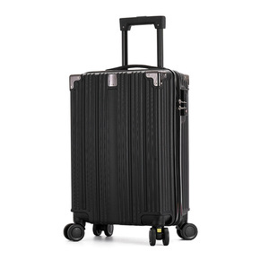 Valise d'affaires rétro à rayures verticales, bagage cabine <span class=keywords><strong>de</strong></span> luxe imperméable, ensemble <span class=keywords><strong>de</strong></span> sacs <span class=keywords><strong>de</strong></span> voyage à roulettes avec protection d'angle - Product Image 2