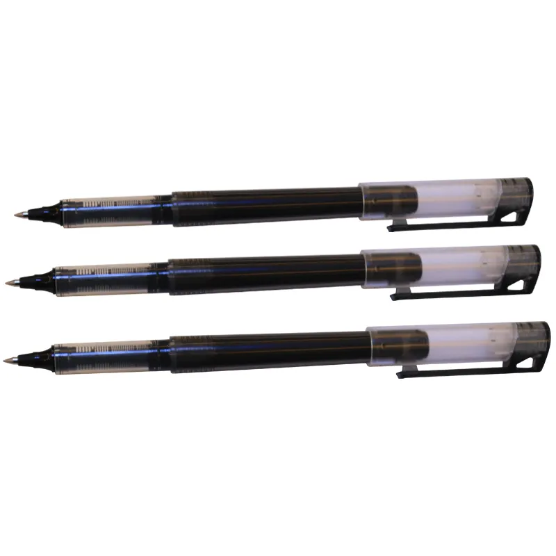 0.5mm Tip 12pcs/bag Black Gel Pen Custom Wholesale Office Pen For Business And School