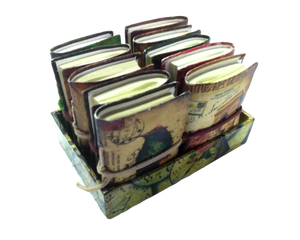 Tiny Handmade Paper Printed Diaries <b>Set</b> of Ten Pocket <b>Notebooks</b> Assorted Print Hardcover Diary with White Unlined Pages OEM ODM - Product Image 5