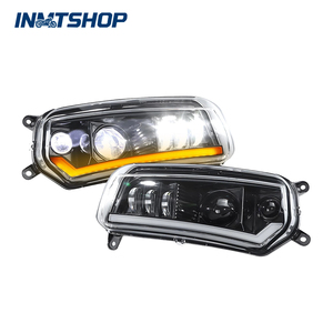 INMT - Faros Delanteros LED Modificados de Plástico para Can-Am <span class=keywords><strong>Spyder</strong></span> F3, Luces de Circulación Diurna, Intermitentes Integrados para Vehículos de Tres Ruedas - Product Image 1
