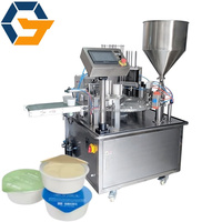 Machine de remplissage rotative automatique 2026 pour miel, yaourt et café, et machine de scellage pour l'emballage de liquides alimentaires