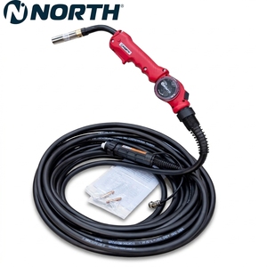 Antorcha Manual Refrigerada por Aire NORTH 500A 8m/15m, Construcción de Latón, Conector Europeo, Compatible con MIG, Antorcha Push-Pull para Aluminio y Carbono - Product Image 1