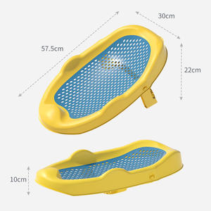 Ensemble de <span class=keywords><strong>baignoire</strong></span> pour bébé pliable en plastique autoportante <span class=keywords><strong>avec</strong></span> <span class=keywords><strong>filet</strong></span> de bain et support de bain pour bébé - Product Image 5