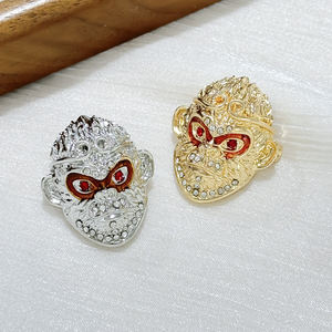 空の周りの国内爆発的な黒神話Wukongブローチモンキーヴィンテージブローチ - Product Image 2