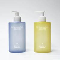 Bouteille de shampooing en plastique PET cylindrique de 300 ml et 400 ml, finition mate colorée, pour savon liquide, shampooing, après-shampoing, emballage de bouteille