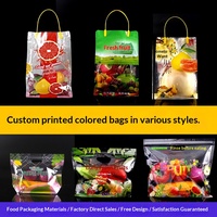 Sac de conservation des fruits perforé XingMao, matériau PET/CPP, fermeture éclair supérieure, scellage à huit côtés, impression couleur laminée, portable