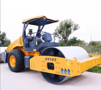 Compacteur à tambour vibrant simple ORIEMAC XS163J officiel de 20 tonnes avec moteur et pompe, machine de compactage haute efficacité