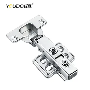 YOUDO Auto-Self Close Zinc Hinge Stainless Steel Furniture Hinges Customizable Hydraulic Wooden Cabinet Hinge