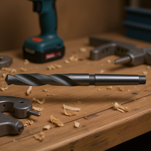 Broca helicoidal de vástago cónico Fervi de 12 mm de acero de alta velocidad para taladrar metal y madera - Product Image 3