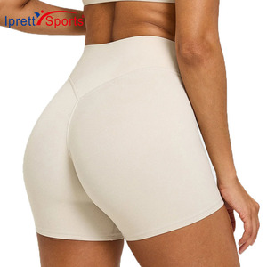 Pantaloncini da <span class=keywords><strong>Donna</strong></span> di Alta Qualità per Palestra e Fitness, Senza Linee Visibili, Push-up, per Corsa e Ciclismo - Product Image 1