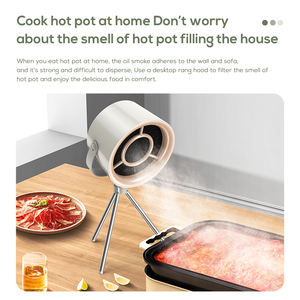 <span class=keywords><strong>Cappa</strong></span> da Cucina Portatile da Tavolo Mini USB Ricaricabile <span class=keywords><strong>con</strong></span> Angolo Regolabile e Maniglia per Appendere - Product Image 2