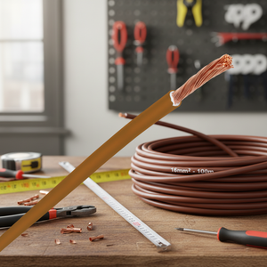 Cable de alambre marrón de 16 mm² y 100 m. Flexibles - Product Image 3