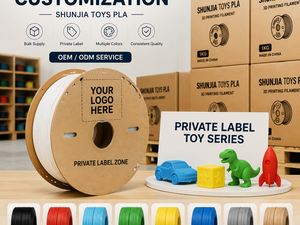 Filament d'imprimante 3D PLA Shunjia Toys 1,75 mm, 8 couleurs, ton bois, faible odeur, filament pour modèles de jouets, compatible Creality Bambu Lab - Product Image 5