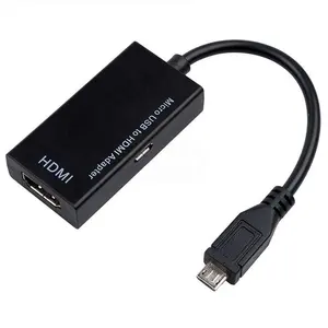 สายอะแดปเตอร์ Micro Usb เป็น Hdmi,สายอะแดปเตอร์ Micro Usb 1080P ตัวผู้เป็น HDMI ตัวเมียสำหรับแอนดรอยด์
