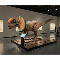 Modèles de dinosaures animatroniques réalistes personnalisés, modèles de Dilophosaurus, jardin à vendre, robot dinosaure pour parc à dinosaures