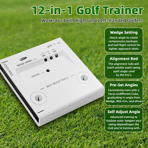 Entrenador <span class=keywords><strong>de</strong></span> Swing <span class=keywords><strong>de</strong></span> <span class=keywords><strong>Golf</strong></span>, Ayuda Deportiva con 12 Posiciones Ajustables para Palos, Herramienta <span class=keywords><strong>de</strong></span> Golpeo Guiado, Varillas <span class=keywords><strong>de</strong></span> Alineación, Acero Inoxidable Ambidiestro - Product Image 5