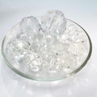 15mm 20mm 30mm 40mm 50mm lustre couleur prisme clair facettes diamant suspendus boules de verre cristal avec trous
