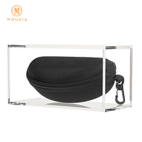 Étui à lunettes noir en EVA, antichoc, rigide, avec fermeture éclair, pour le rangement et le transport