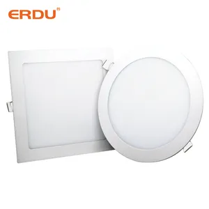 Erdu Slanke Geïsoleerde IP44 Ultra Slanke 6W 12W 18W 24W Smd Vierkante Ronde Oppervlak Gemonteerde Led lampjes