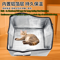 Universele Hondenopvang Aluminiumfolie Verwarming Huisdierenverblijf Waterdicht Katten Isolatiehuis