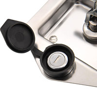 Camper RV remorque porte boîte à outils poignée en T 2 camion boîte à outils loquet de remplacement serrure en acier inoxydable