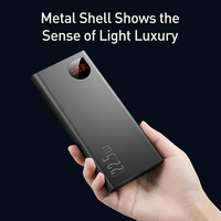 Batterie externe 100% authentique Baseus Adaman 10000mAh 20000mAh 22.5W PD à charge rapide, chargeur portable pour tous les téléphones