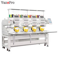 Machine à broder informatisée VanePro, nouvelle, livraison rapide, avec moteur, pour petites entreprises, automatique, haute vitesse, 4 têtes