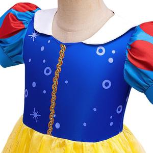 Nieuw Ontwerp Kerstfeest Cosplay Outfits Halloween Cosplay Verkleed Meisjes 3-10y Prinses Sneeuwwitte Jurk Kostuum - Product Image 2
