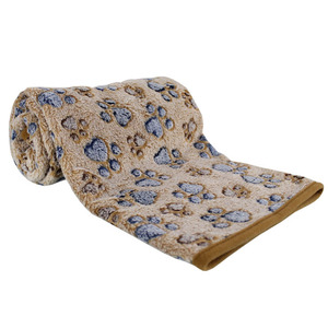 Superweiche Flauschige Premium-Fleece Haustierdecke Pfotenabdruck Flanell-Überwurf Haustierdecke für Hund Welpe Katze - Product Image 5