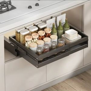 Accessoires de rangement modernes pour la maison, panier d'évier de <span class=keywords><strong>cuisine</strong></span> multifonctionnel en acier au carbone inoxydable, type autoportant non pliable - Product Image 1