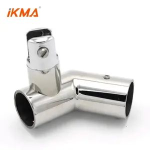 Bathroom 135 degree 3 way pipe to glass connector accessories For 8-12mm shower door