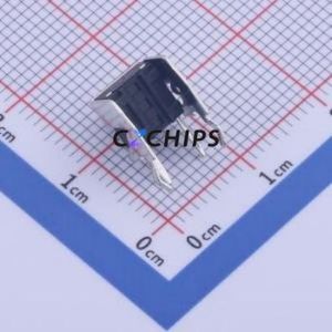 GT-TC100A-H065-L1 Tactile Switch Through hole Component THT Switch Single Pole Single Throw Round Button 1.6N Right Angle Insert - Product Image 2