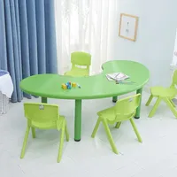 Ensemble de chaises de maternelle pratique ensemble de table de jouets pour bébé jeu en plastique apprentissage levage table pour enfants pratique à la mode
