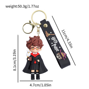 Llavero de Silicona 3D con Diseño de Dibujos Animados, Llavero de PVC de <span class=keywords><strong>Harry</strong></span> <span class=keywords><strong>Potter</strong></span>, Libro Mágico, Decoración para Mochilas de Mujer - Product Image 5