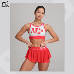 Customized Cheer Practice Wear, Crop Top Cheer Uniform Cheerleading Outfit - Product Image 1