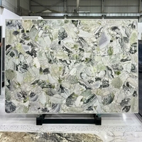 Dalle de marbre naturel à couleurs mélangées, surface polie, pour murs et sols, décoration de projets commerciaux