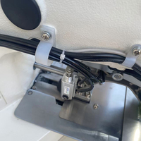Máquina de coser overlock industrial automática de doble cabezal y cama plana, con pie de arrastre computarizado, de alta velocidad y accionamiento directo RN-430DX2