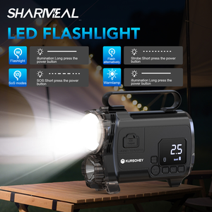 SHARMEAL OEM&ODM <span class=keywords><strong>D</strong></span>émarreur de Voiture 12V 2000A 8000mAh, Batterie Externe Portable, Booster de Batterie de Voiture avec Pompe à Air - Product Image 5