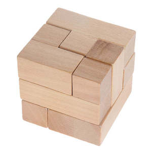 Soma cubo in legno di faggio 3D <span class=keywords><strong>Puzzle</strong></span> magico in sette parti blocchi di costruzione giocattolo educativo per bambini dai 5 ai 7 anni - Product Image 6